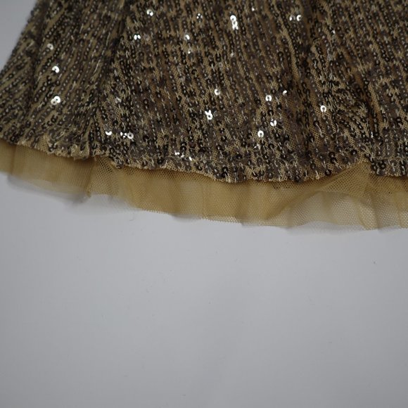 Free People Gold Rush Sequin Mini Dress Gold - Picture 8 of 13